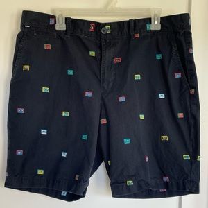 Original Penguin navel men’s chino shorts with tape deck design Sz 36